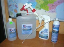 gamme des nettoyants, désodorisants, désinfectants, fongicides, sporicides, bactéricides, CLIMAIRNET