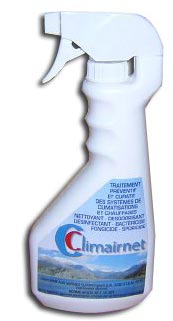 spray500 ml pour traitement des systèmes de climatisation 23 € TTC