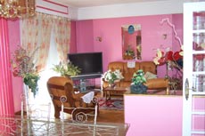 salon TV cran 126 cm, satellite